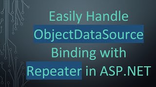 Easily Handle ObjectDataSource Binding with Repeater in ASP.NET screenshot 5