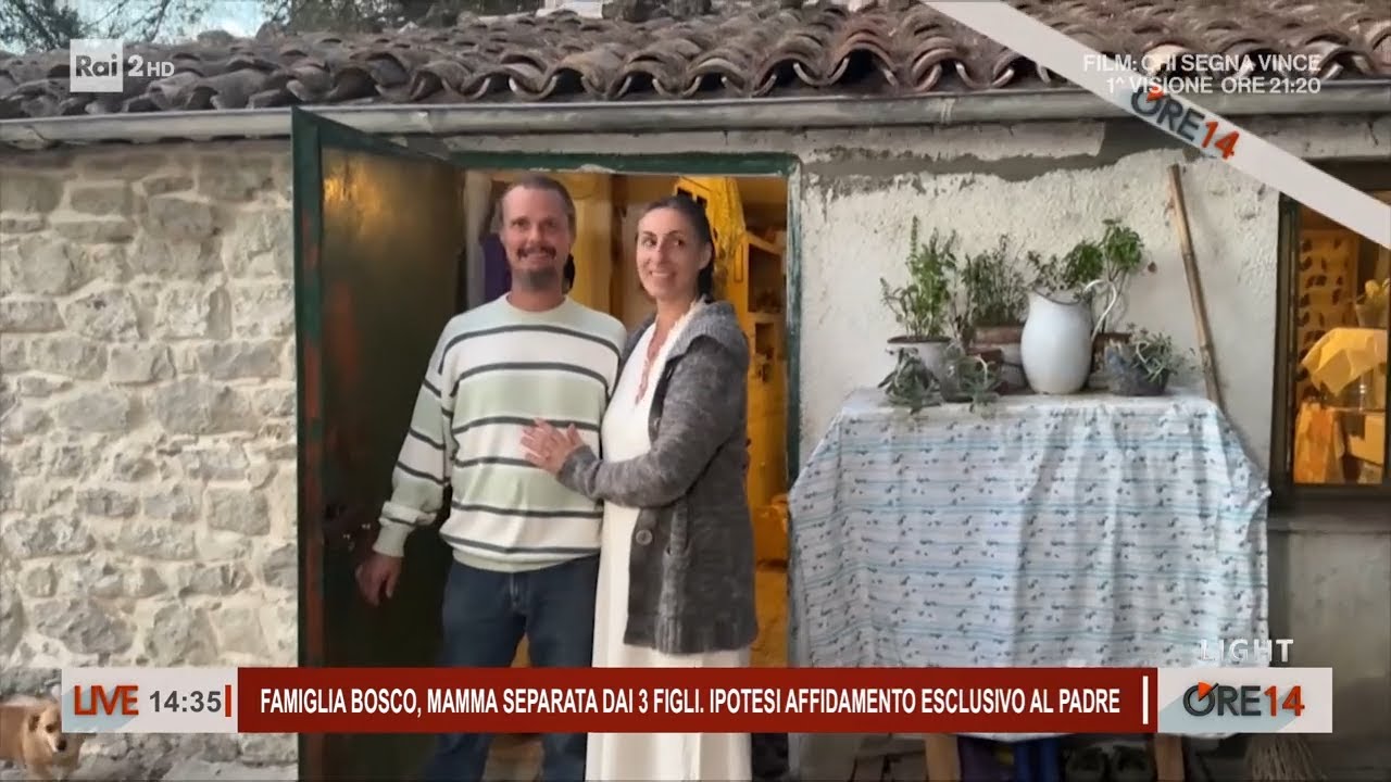 Famiglia nel bosco, ipotesi affidamento esclusivo al padre - Ore 14 del 09/03/2026