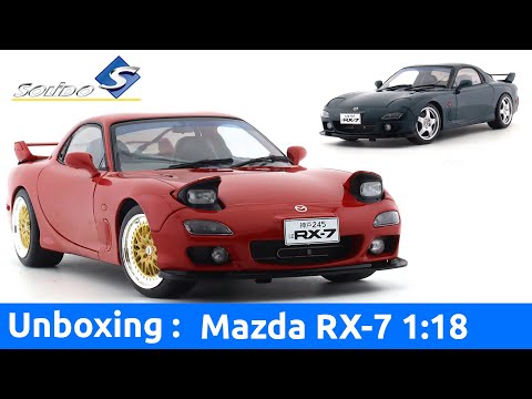 1994 Mazda RX-7 RS FD3S 1:18 Solido Diecast Model Unboxing