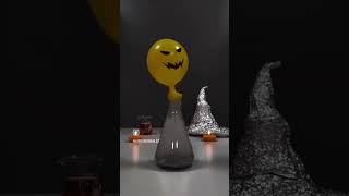H2 balloon + fire 🎃 #eksperiments #эксперимент #balloon #experiment #spooky #halloween
