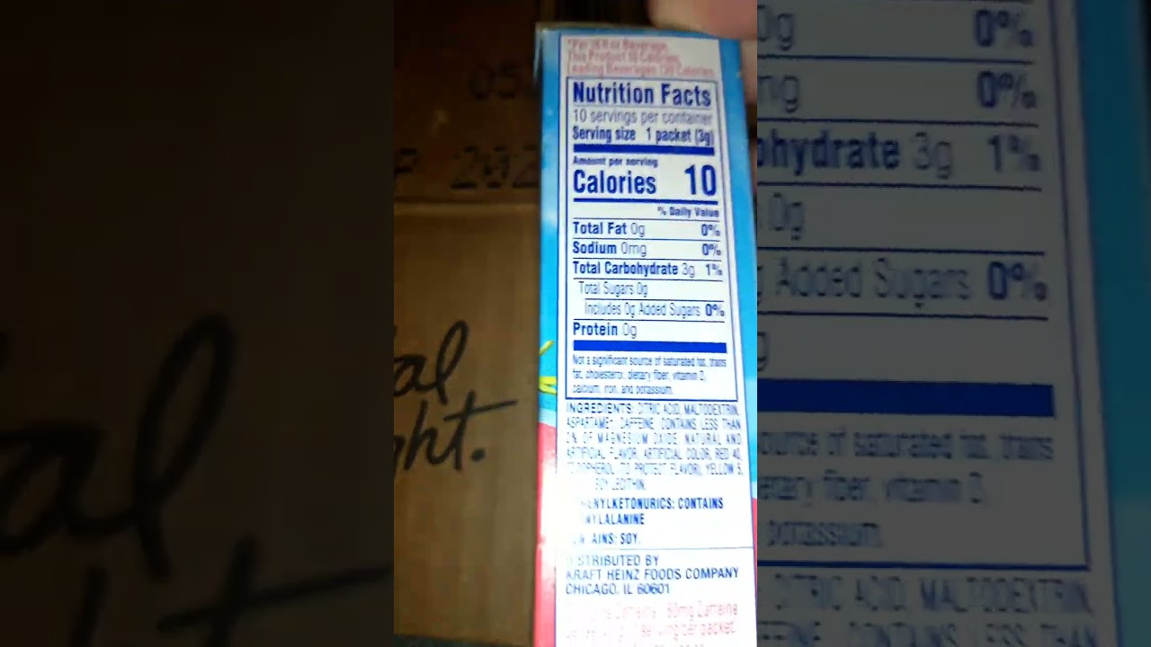 Crystal Light Wild Strawberry with Caffeine | So Tasty