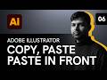 Adobe Illustrator Training - Class 6 - Copy, Paste and Paste in Front Hindi