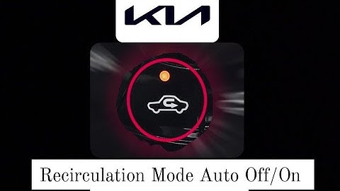 AC Recirculation mode off/on issue in kia car
