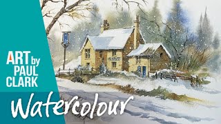 How to Paint a Winter Landscape in Watercolour II - Step-by-step