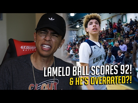 LAMELO BALL RECORD BREAKING 92 POINTS! HE'S THE NEXT STEPH CURRY! - YouTube