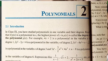 10 th (NCERT) Mathematics-POLYNOMIALS CHAPTER-2 EXERCISE- 2.1, EX 2.2 (Solution) | Pathshala (Hindi)
