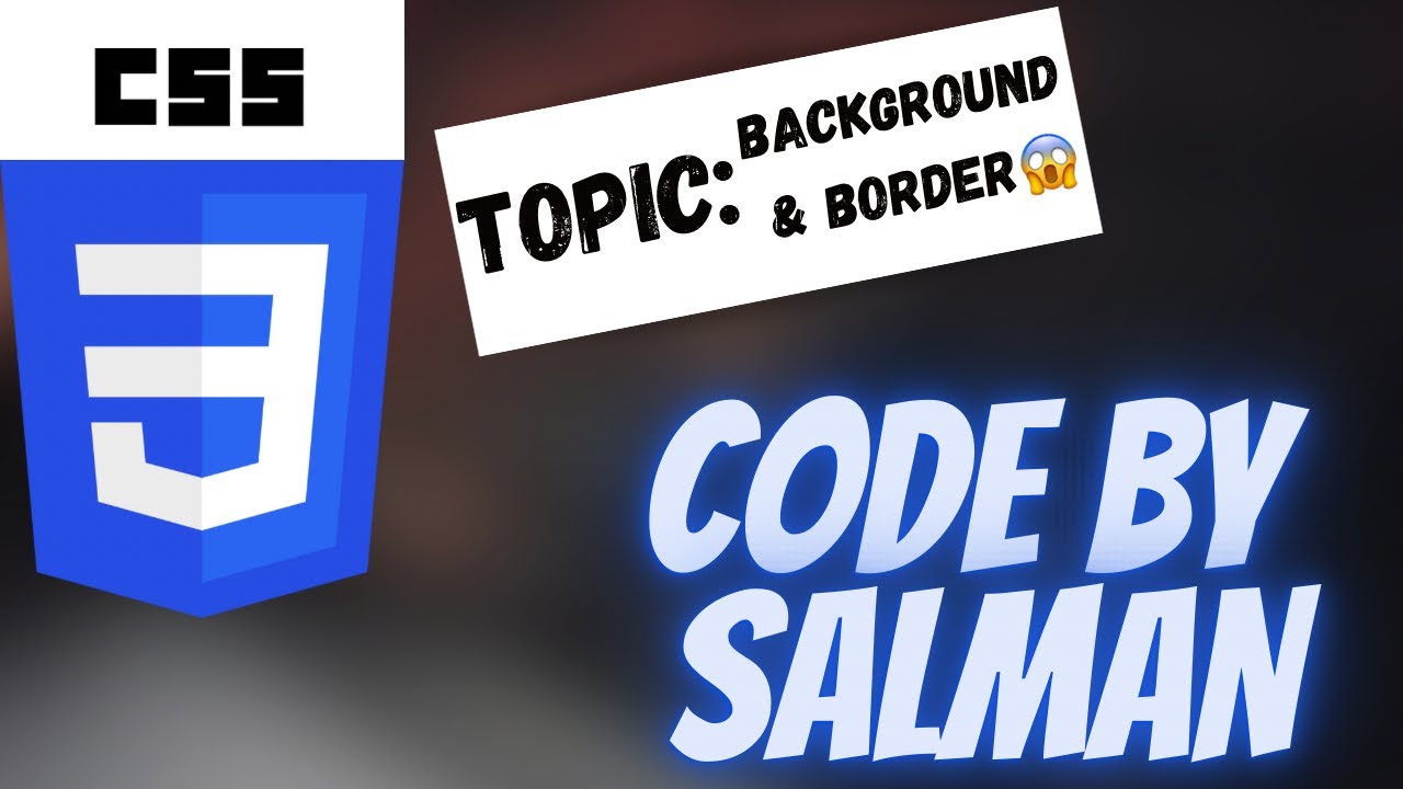 Backgrounds and Borders || CSS Tutorial for Beginners - YouTube