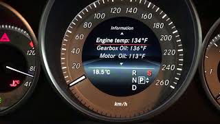 Mercedes Video in motion settings menu at IC
