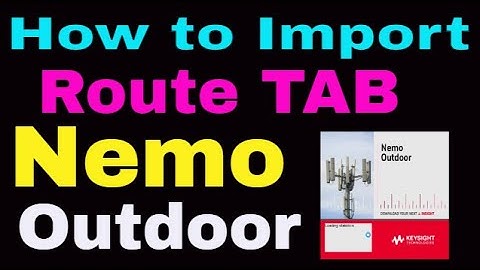 12.Import Route For Redrive Testing in Nemo Outdoor ||  Nemo Outdoor Complete Course || By MR Solves