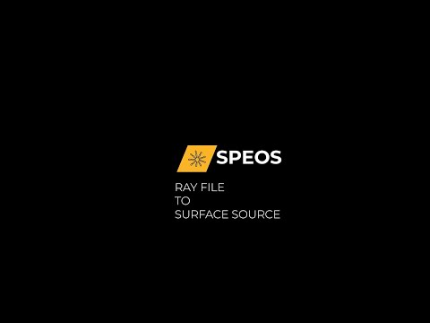 ANSYS SPEOS - RAY FILE TO SURFACE SOURCE