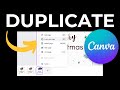 How To Duplicate Pages In Canva Tutorial