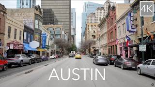 Austin Texas 4K Driving Tour - Live Music Capital of the World City Drive