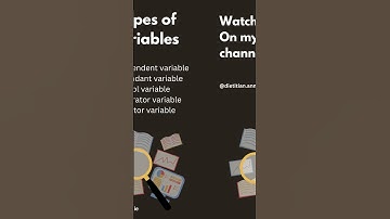 Research | Variables | types of variables| Independent & Dependant variable #research #education