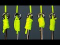 TOP 5 knots tie a hook | Knots to help you | Fishing Knots For Hooks, Swivels, Lures