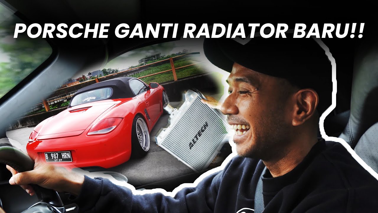 VLOG PERTAMA KALI, ROLLING SHOT SEKALIAN REVIEW RADIATOR BARU DI PORSCHE!!
