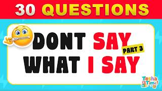 Avoid Saying The Same Thing As Me Part 2 | 30 Fun Challenge 😈 | Tesha Time