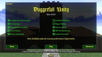 Daggerfall Unity: DFU 0.11.0 Install and intro to Modding