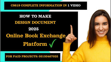Cs619 Design Document Complete Information | Online Book Exchange Platform | #cs619
