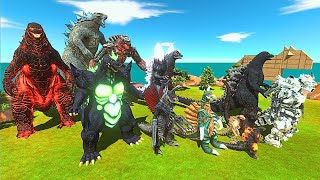 Top 12 Strongest Godzillas vs Their Nemeses – Ultimate Battle! - Animal Revolt Battle Simulator