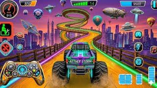 モンスタートラックメガランプインポッシブルドライバー - アルティメットカースタントGTレーシング - Androidゲームプレイ #18 screenshot 2