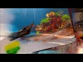 Spray paint art - Underwater Seascape basic tips for beginners