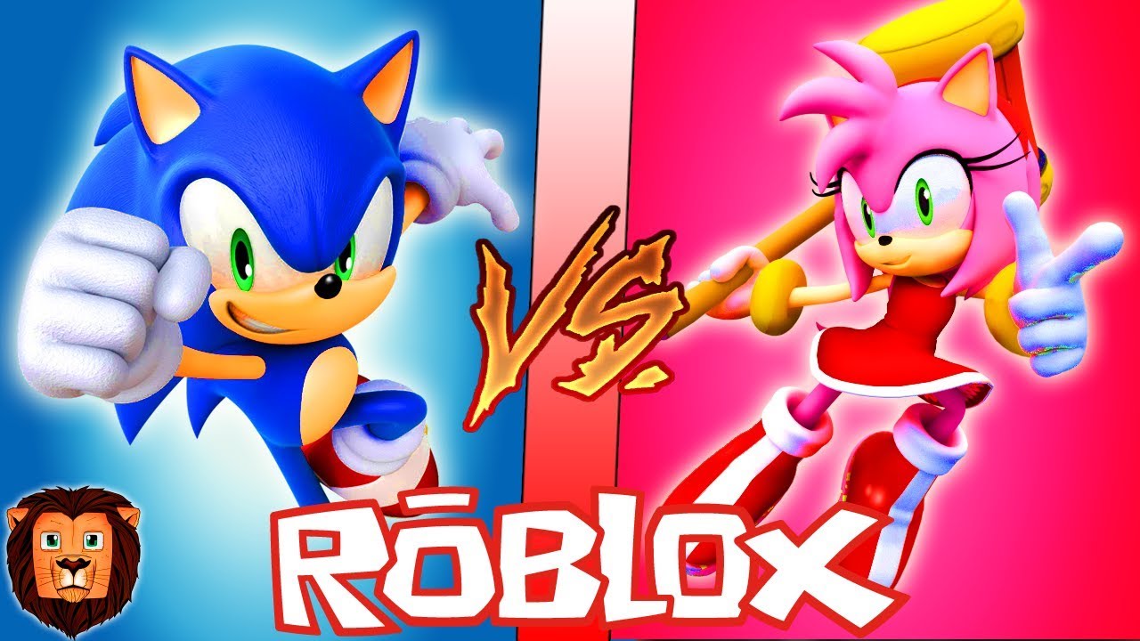 Sonic Vs Amy En Roblox Batalla Epica De Personajes En Roblox - batalla del castillo roblox