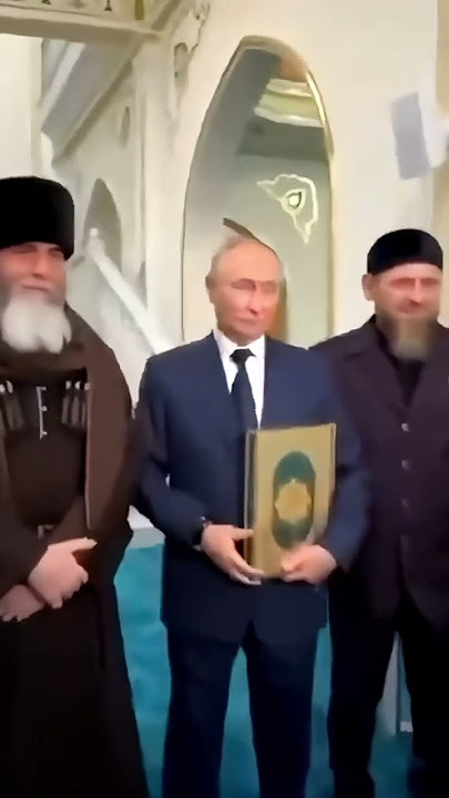 Putin Presents Holy Quran to Prophet Isa Mosque in Chechnya #quran #vladimirputin