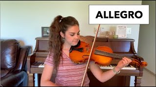 Allegro | S. Suzuki | Suzuki Violin Book 1 | Play-Through with Certified Suzuki Violin Teacher