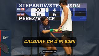Calgary Challenger 2024 D R1: Roy Stepanov/Kelsey Stevenson vs. Jack Vance/Alfredo Perez Highlights