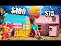 $1 VS $1,000 Box Fort Storm Shelter VS Storm *Budget Challenge*