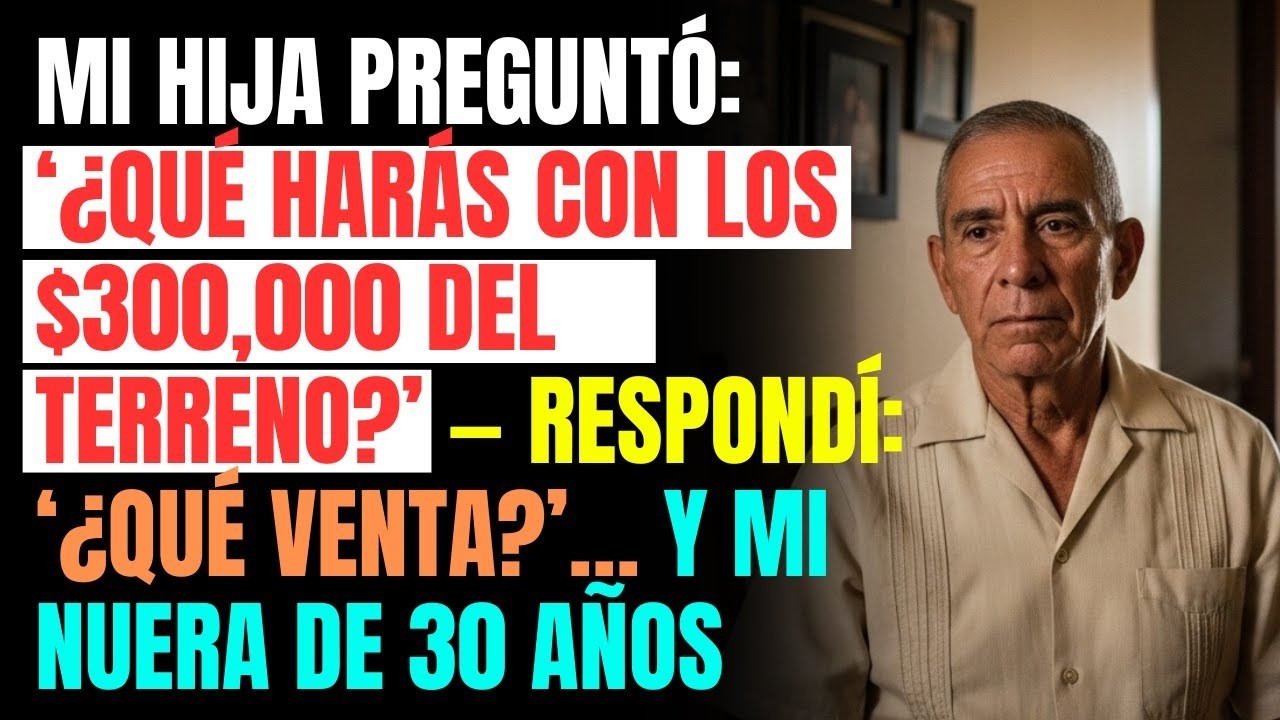 ‘¿Qué harás con los $300,000 del terreno ’ — Respondí  ‘¿Qué venta ’… y mi nuera de 30 Años