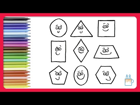 Vamos desenhar e colorir as formas geométricas | Aprendendo as formas e as cores