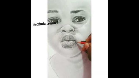 How to draw kissing lips with graphite pencils