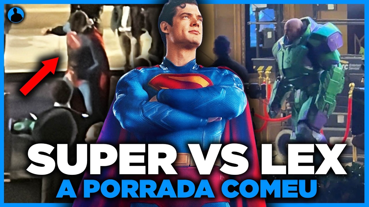 MAN OF TOMORROW: Vazou novas fotos do SUPERMAN caindo na porrada com o LEX DE ARMADURA!