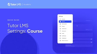 Tutor LMS Settings: Course