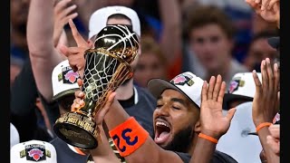  😱The Knicks toast NYC while visiting TODAYafter NBA Finals win