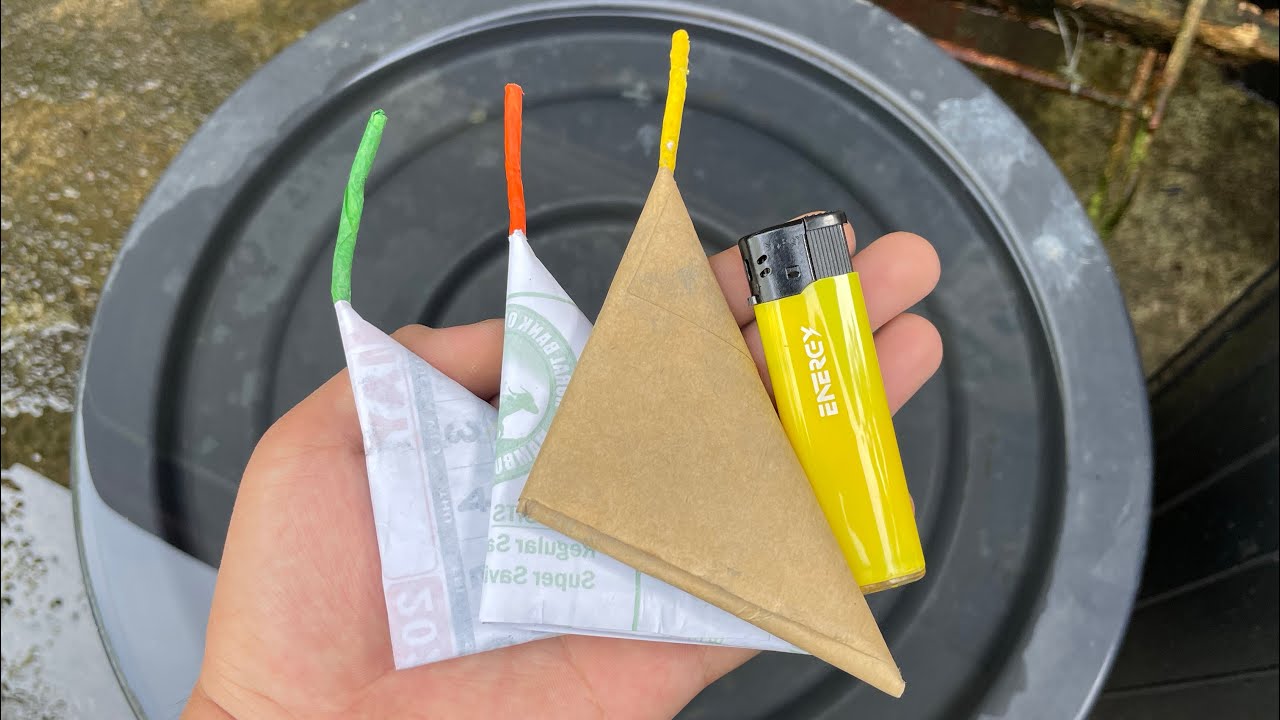 How To Make Triangle Crackers ( Paputok )