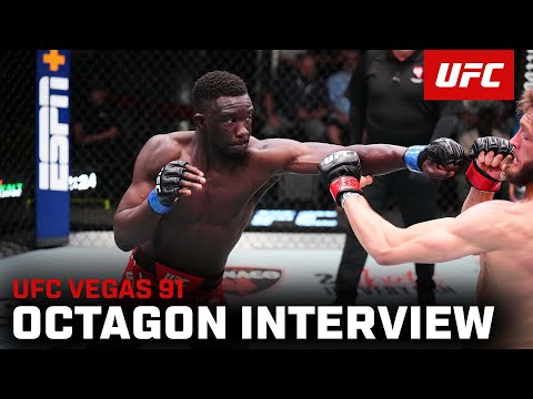 David Onama Octagon Interview  UFC Vegas 91