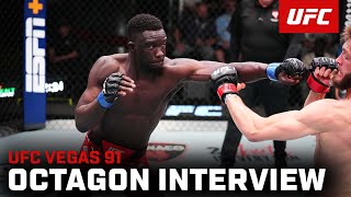 David Onama Octagon Interview | UFC Vegas 91 by UFC 9,455 views 1 day ago 1 minute, 50 seconds