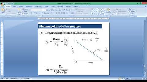 Pharmacokinetic Parameters Calculation - Part2