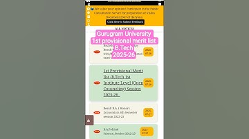 GURUGRAM UNIVERSITY Admission updates #study #education #admissions #update