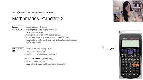 Full Solutions to Mathematics Standard 2 2019 HSC Exam - Q 1 to 15