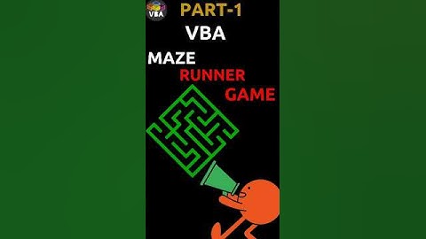 Build a Maze Runner Game in Excel Using VBA! (Part 1)  #vba #automation #macro #excel #shorts