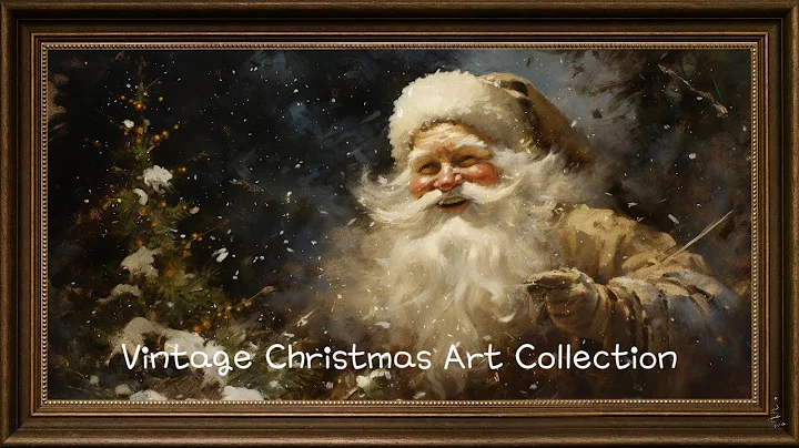 Vintage Christmas Paintings Collection 🎨 Cozy Holiday Screensaver with Calm Music
