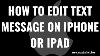 IPhone या iPad पर टेक्स्ट संदेश कैसे संपादित करें screenshot 5