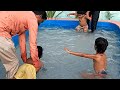 Swimming pool  lo pillala anandam 😍🤗😊#swimmingpool #kidsswimming #kidseentertaining