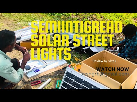 Semi Integrated Solar Street Light | Features, Installation & Benefits
