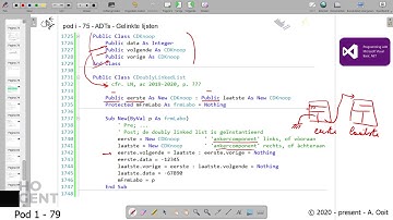 [Pod i - 80] - ADT - Gelinkte lijst - DLL - Voorb.-examen Cham. - Vraag 03 = Oefening 8.5.3 deel 01