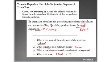 Shelmerdine Intro to Latin Chapter 26b - Subjunctive Sequence of Tense and Adverbial Clauses