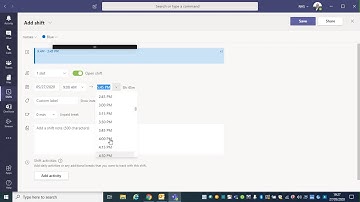 Brief introduction to shifts on Microsoft Teams